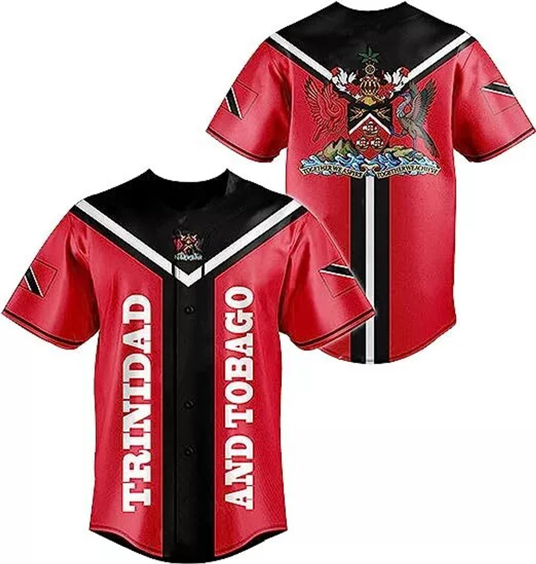 Trinidad and Tobago Baseball Jersey Shirt Baseball Jersey S-5XL