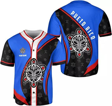 Custom Puerto Rico Baseball Shirt Baseball Jersey S-5XL