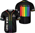 LGBT Pride Rainbow Baseball Jersey S-5XL