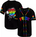 LGBT Pride Rainbow Heart Shirt Baseball Jersey S-5XL