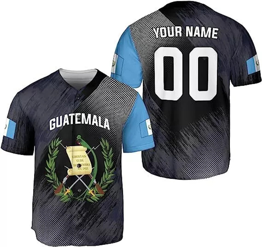 Custom Guatemala Baseball Jersey for Men Women S-5XL