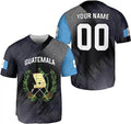 Custom Guatemala Baseball Jersey for Men Women S-5XL
