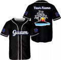 Guam Baseball Jersey Shirt Guahan Flag Design Baseball Jersey S-5XL