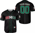 Custom Mexico Flag Baseball Jersey Soccer Shirt Mexican Baseball Jersey S-5XL