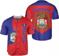 Custom Personalized Belize Baseball Jersey Belizean Flag Baseball Jersey S-5XL