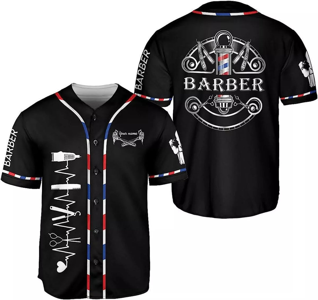 Personalized Baseball Jersey Hairdresser Barber Life Baseball Jersey S-5XL