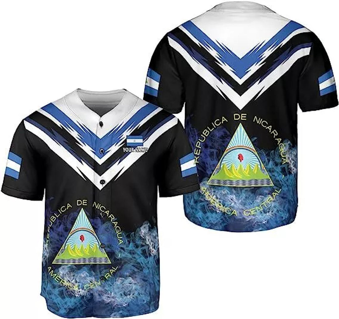 Custom Personalized Nicaragua Baseball Jersey Shirt Baseball Jersey S-5XL