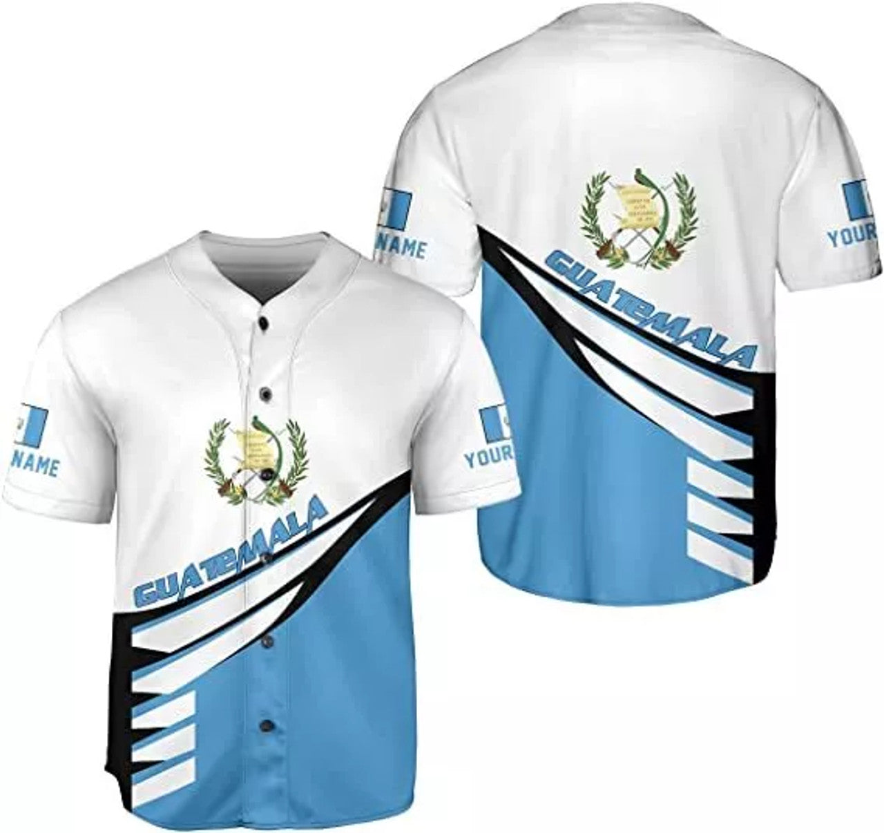 Custom Guatemala Baseball Jersey Guatemalan Pride Baseball Jersey S-5XL