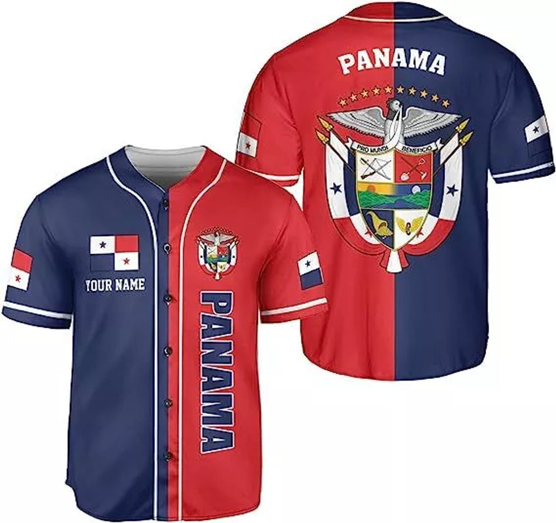 Custom Panama Baseball Jersey Camisa Flag Baseball Jersey S-5XL