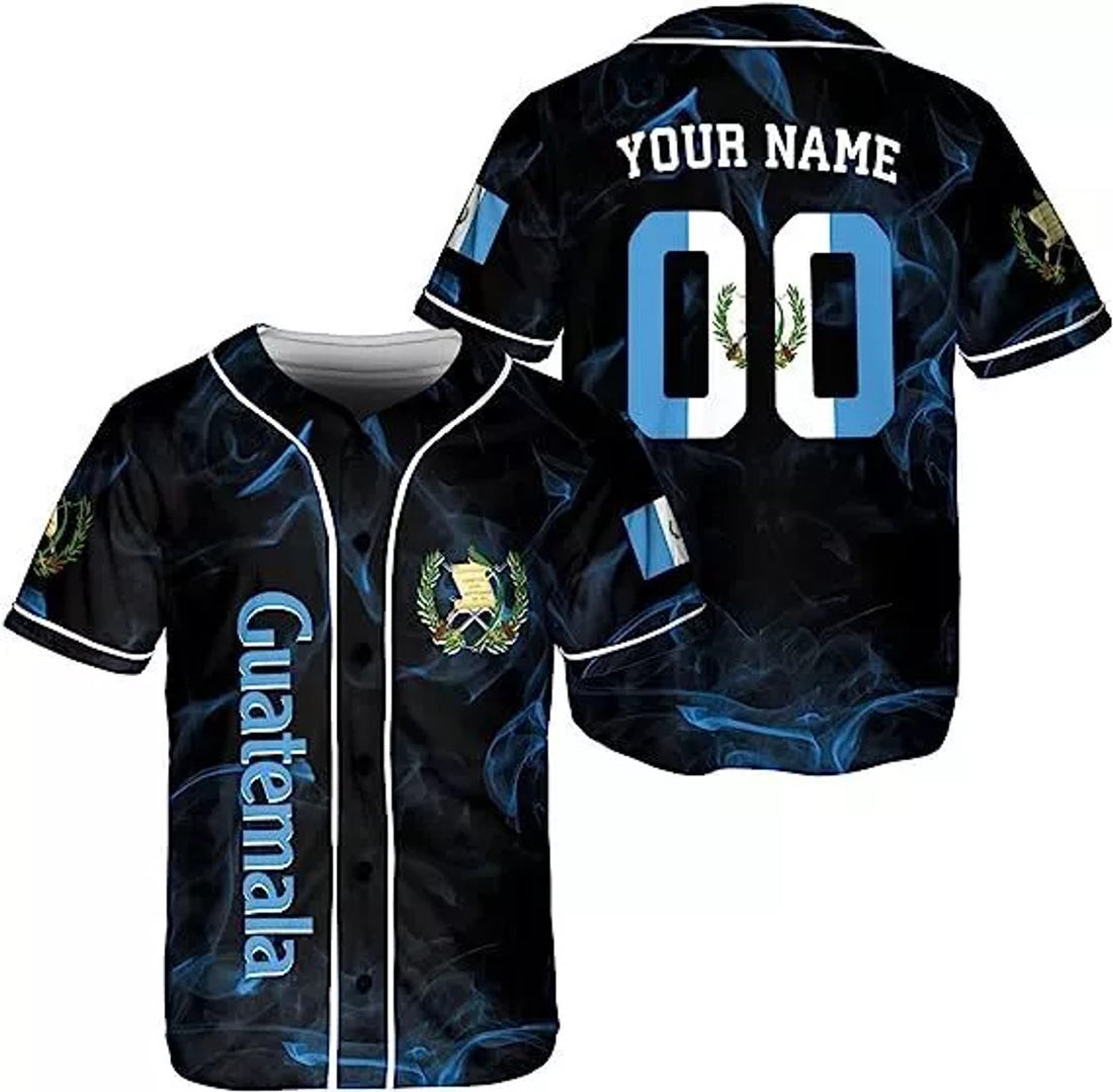 Custom Guatemala Baseball Jersey for Men Women S-5XL