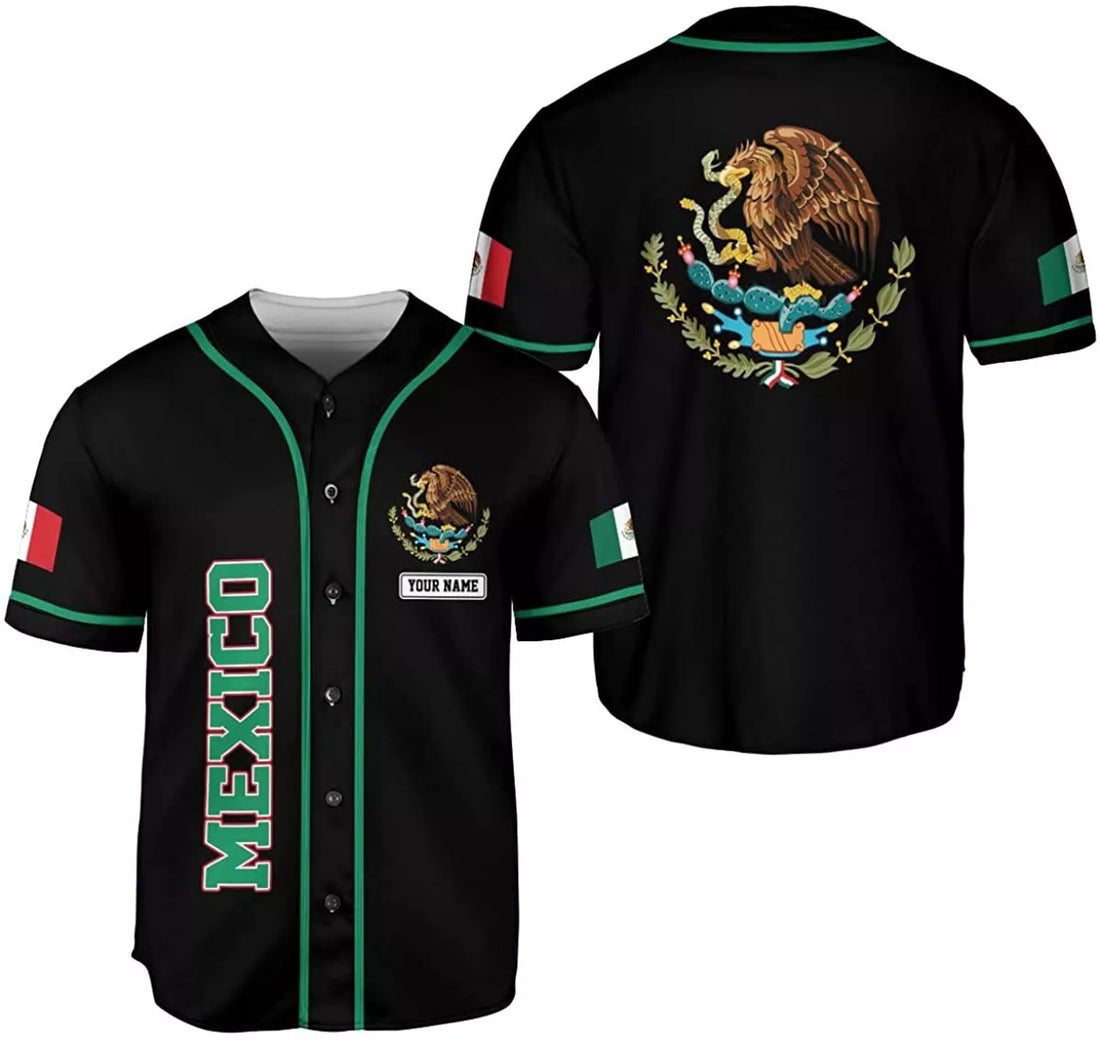 Custom Mexico Baseball Jersey with Name for Baseball Jersey S-5XL