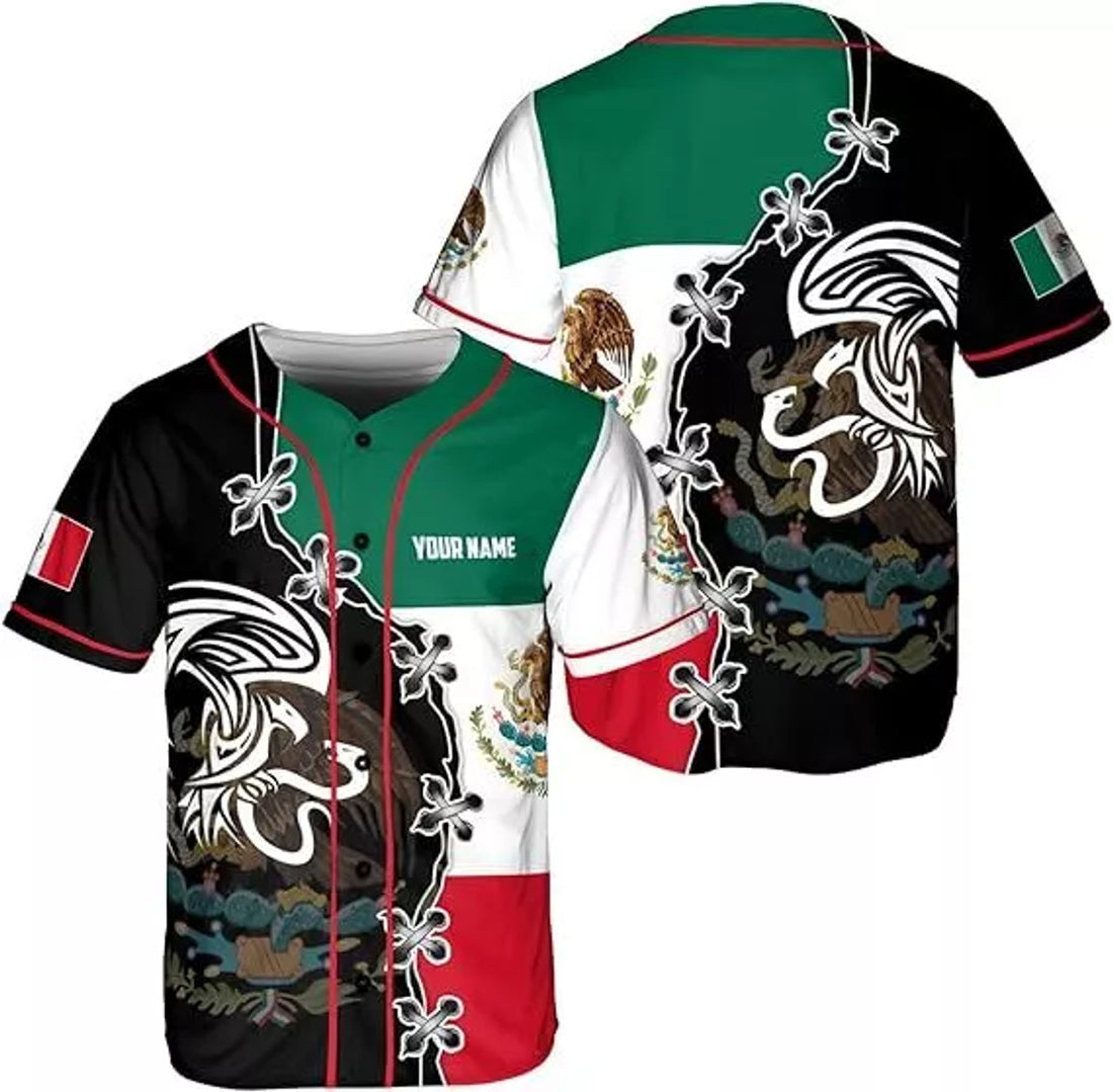 Custom Mexico Baseball Jersey Soccer Shirt Baseball Jersey S-5XL