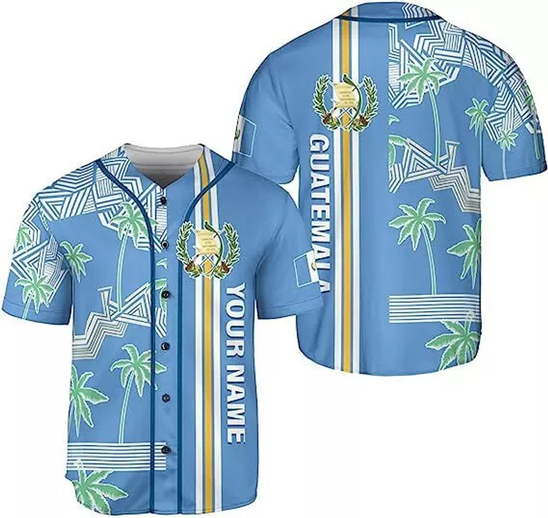 Custom Guatemala Baseball Jersey for Men Women S-5XL