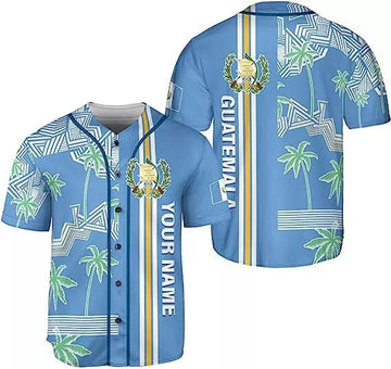 Custom Guatemala Baseball Jersey for Men Women S-5XL