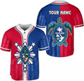 Custom Guam Novelty Baseball Jersey 3D Short Sleeve Baseball Jersey S-5XL