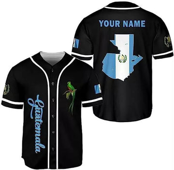 Custom Guatemala Baseball Jersey S-5XL