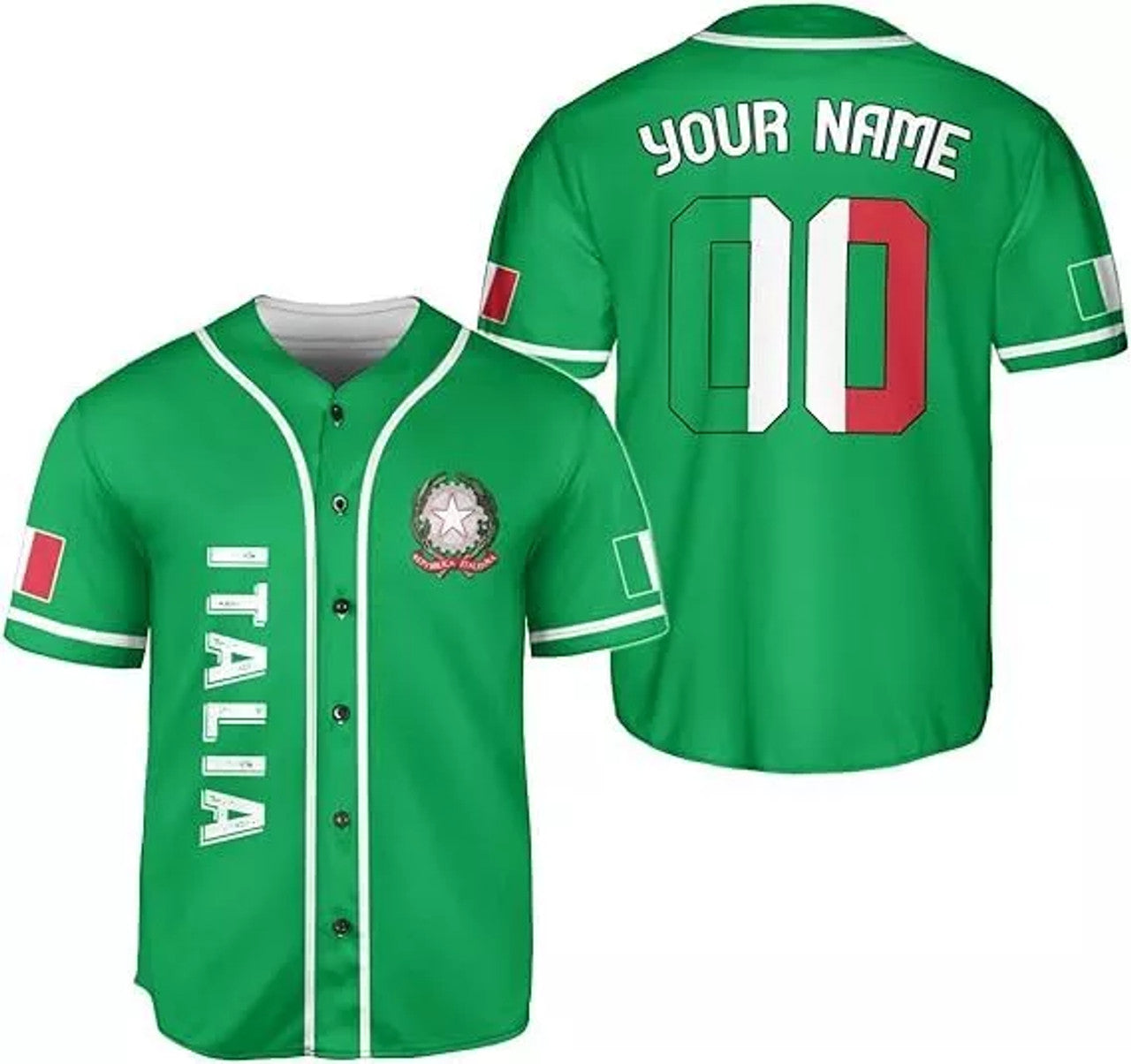 Custom Italian Shirts Italian Jersey Baseball Jersey S-5XL