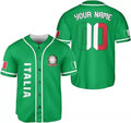 Custom Italian Shirts Italian Jersey Baseball Jersey S-5XL