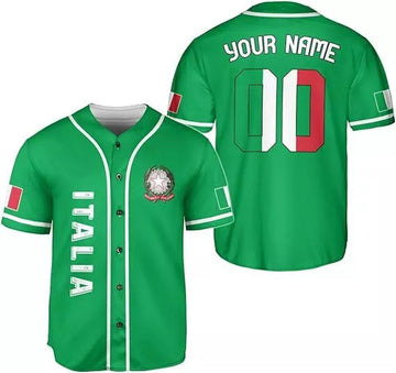 Custom Italian Shirts Italian Jersey Baseball Jersey S-5XL