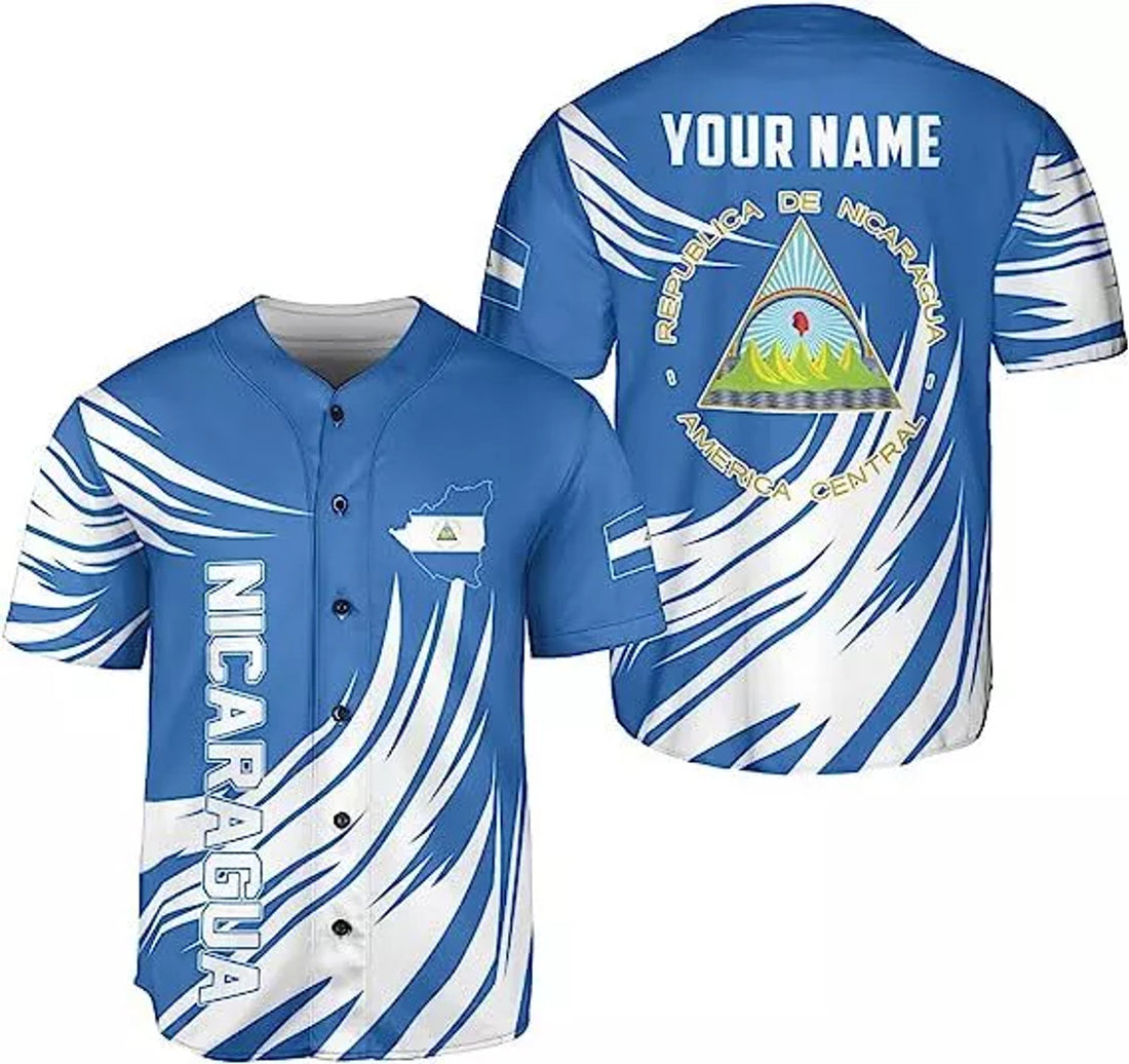 Custom Personalized Nicaragua Baseball Jersey S-5XL
