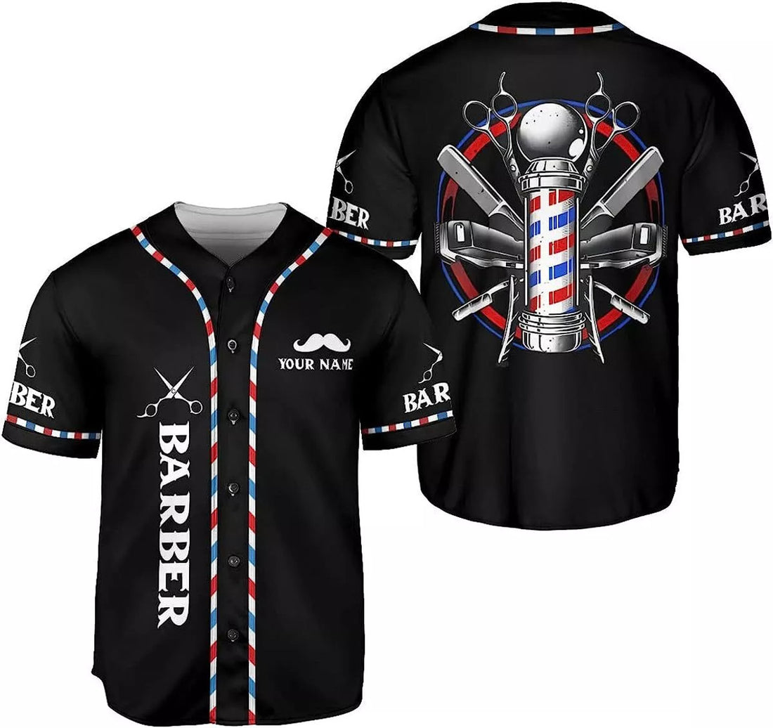 Personalized Baseball Jersey Hairdresser Barber Life Baseball Jersey S-5XL