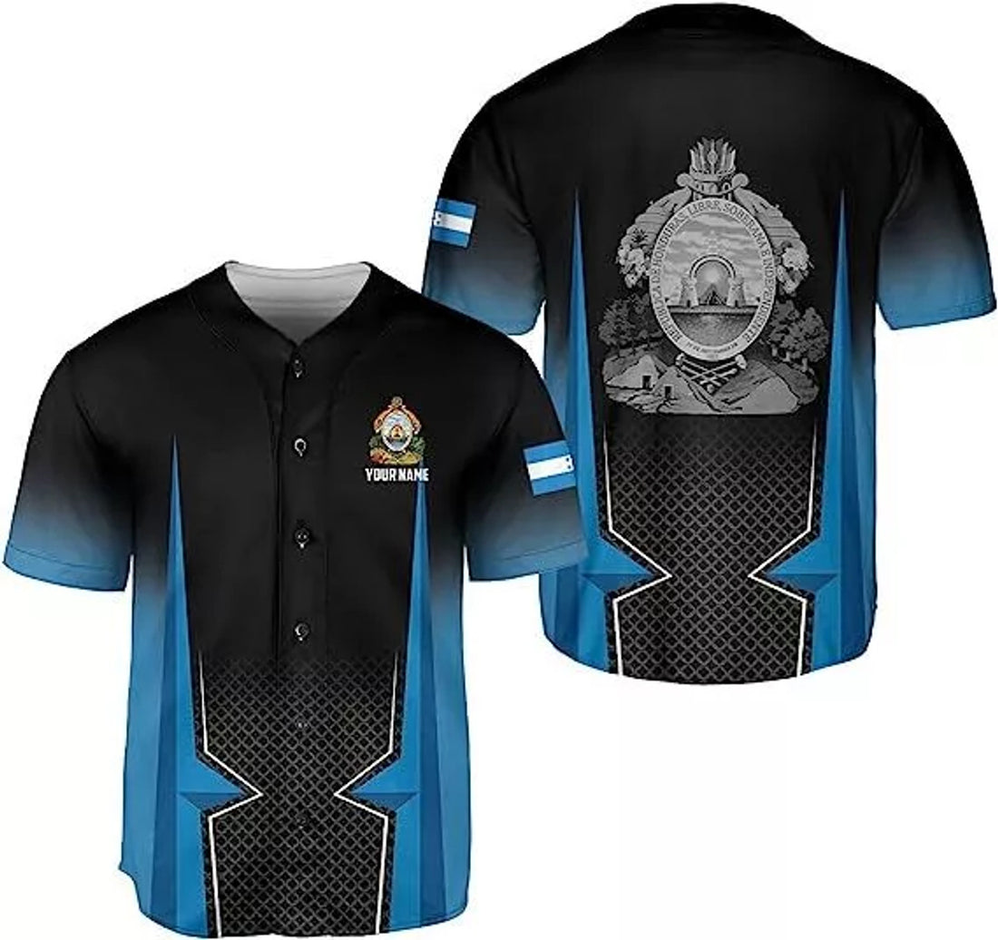 Custom Honduras Flag Baseball Jersey Shirt Hondura Jersey Baseball Jersey S-5XL
