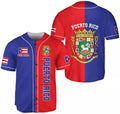 Custom Puerto Rico Baseball Shirt Customized Team Name Baseball Jersey S-5XL
