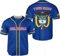 Custom Colombia Baseball Jersey Flag Shirt Baseball Jersey S-5XL