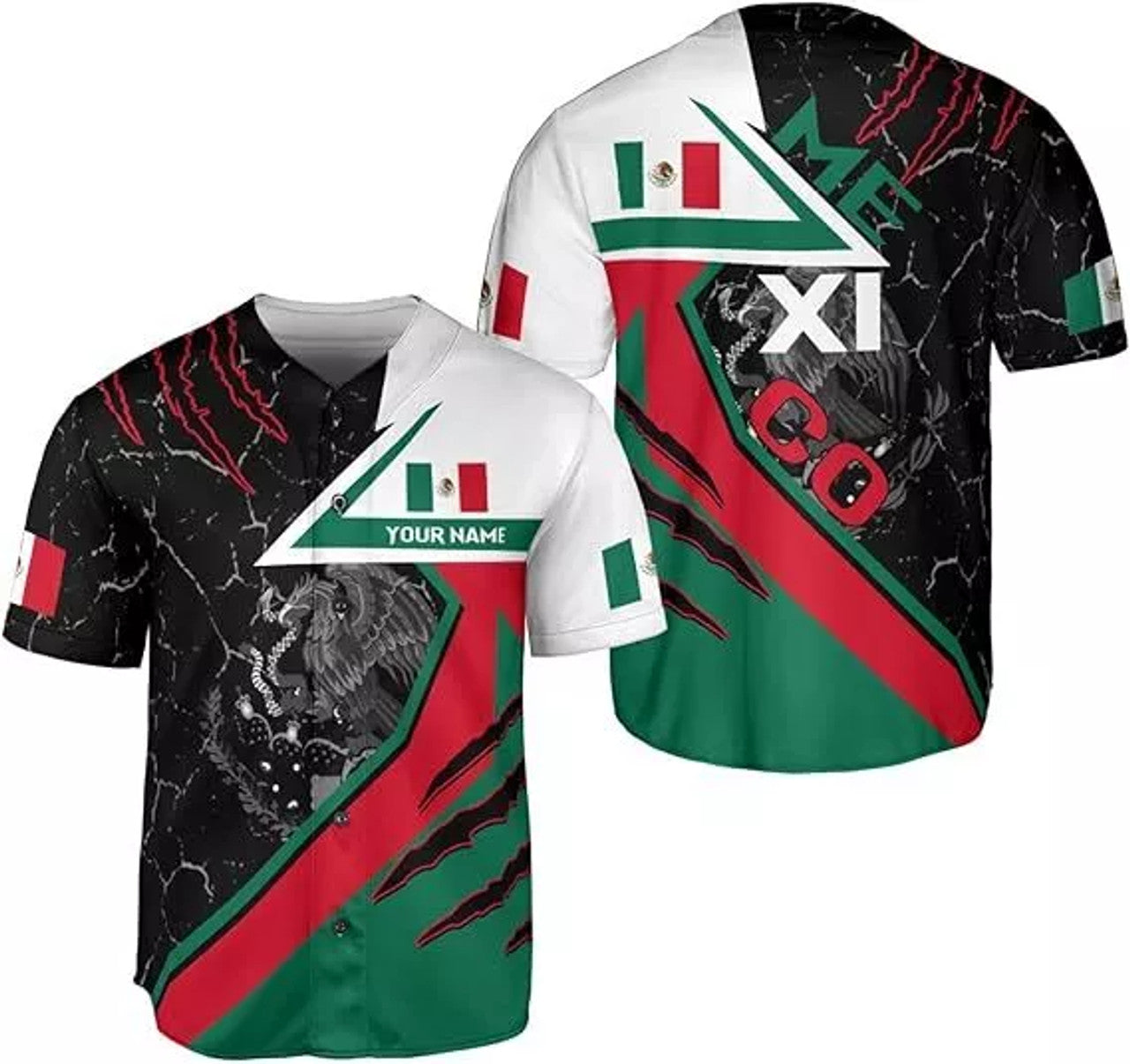 Custom Mexico Baseball Jersey Soccer Shirt Mexican Baseball Jersey S-5XL