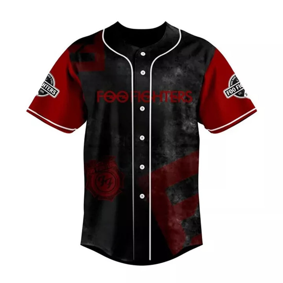 Foo Fighters Skull 3D Shirt Gift Baseball Jersey S-5XL