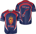 Custom Norway Baseball Jersey Norwegian Pride Baseball Jersey S-5XL