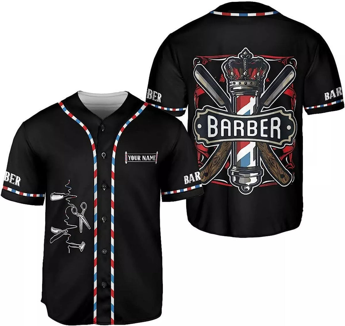 Personalized Baseball Jersey Hairdresser Barber Life Baseball Jersey S-5XL