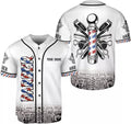 Custom Name Barber Shop Jersey 3D Shirt Baseball Jersey S-5XL