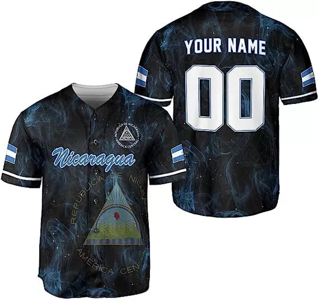 Custom Nicaragua Baseball Jersey S-5XL