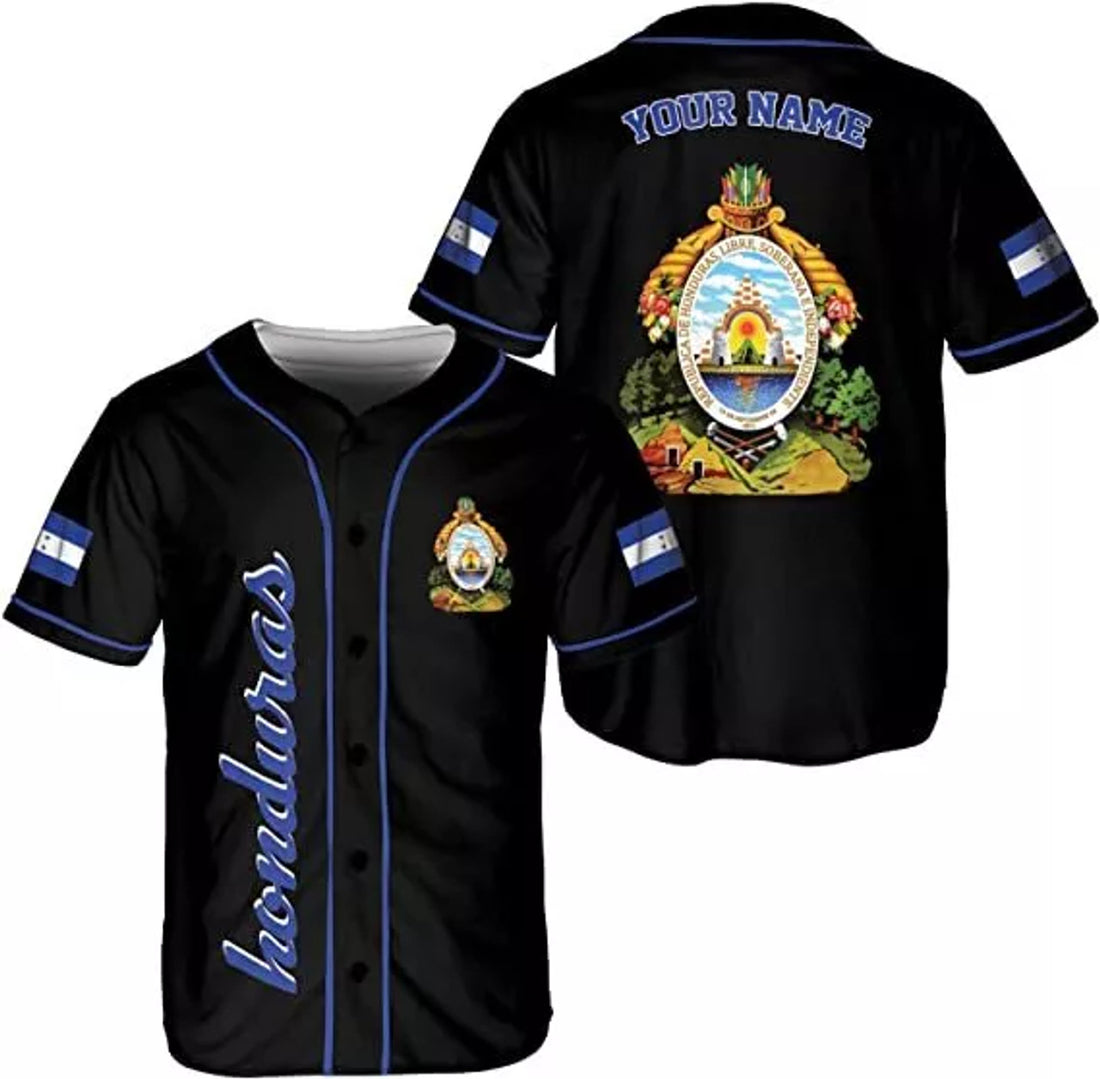 Custom Honduras Baseball Jersey Camisa Honduras Baseball Jersey S-5XL