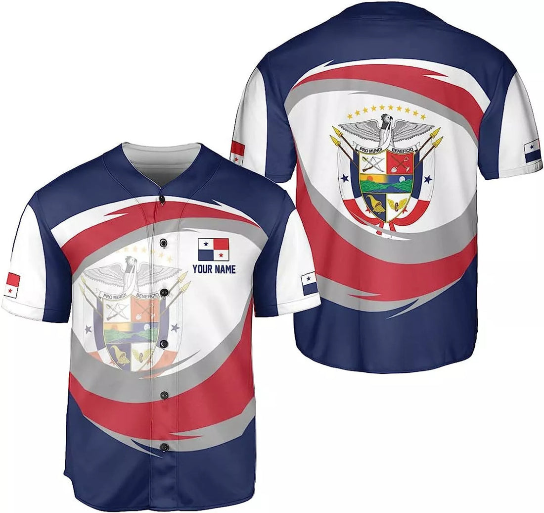 Custom Panama Baseball Jersey Camisa Flag Baseball Jersey S-5XL