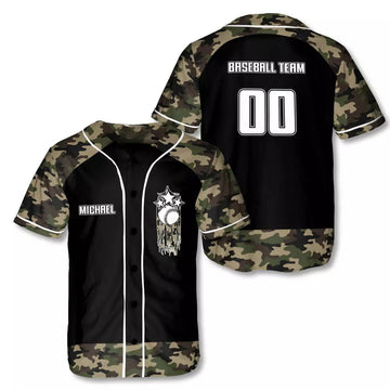 Personalized Baseball Athlete 3D All Over Print Baseball Jersey Shirt Size S-5XL