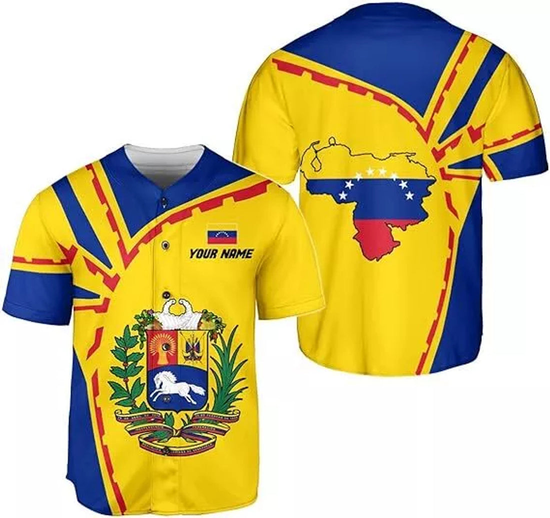 Custom Venezuela Baseball Jersey Shirt Baseball Jersey S-5XL