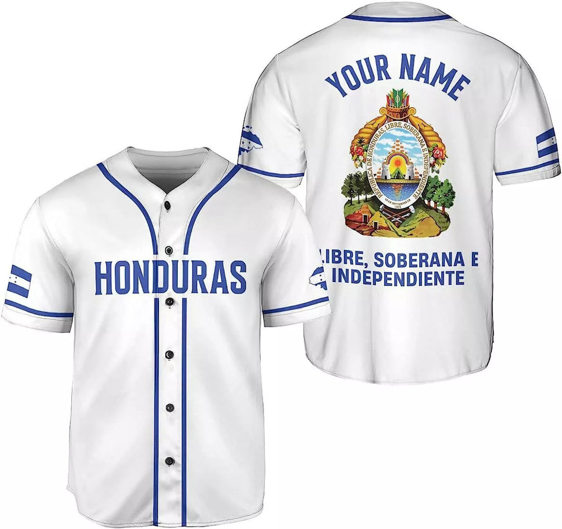 Custom Honduras Baseball Jersey Shirt Honduras Jersey Baseball Jersey S-5XL