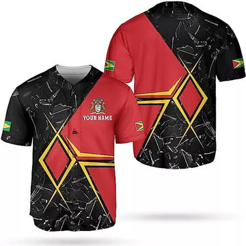 Custom Personalized Guyana Guyana Pride Baseball Jersey S-5XL