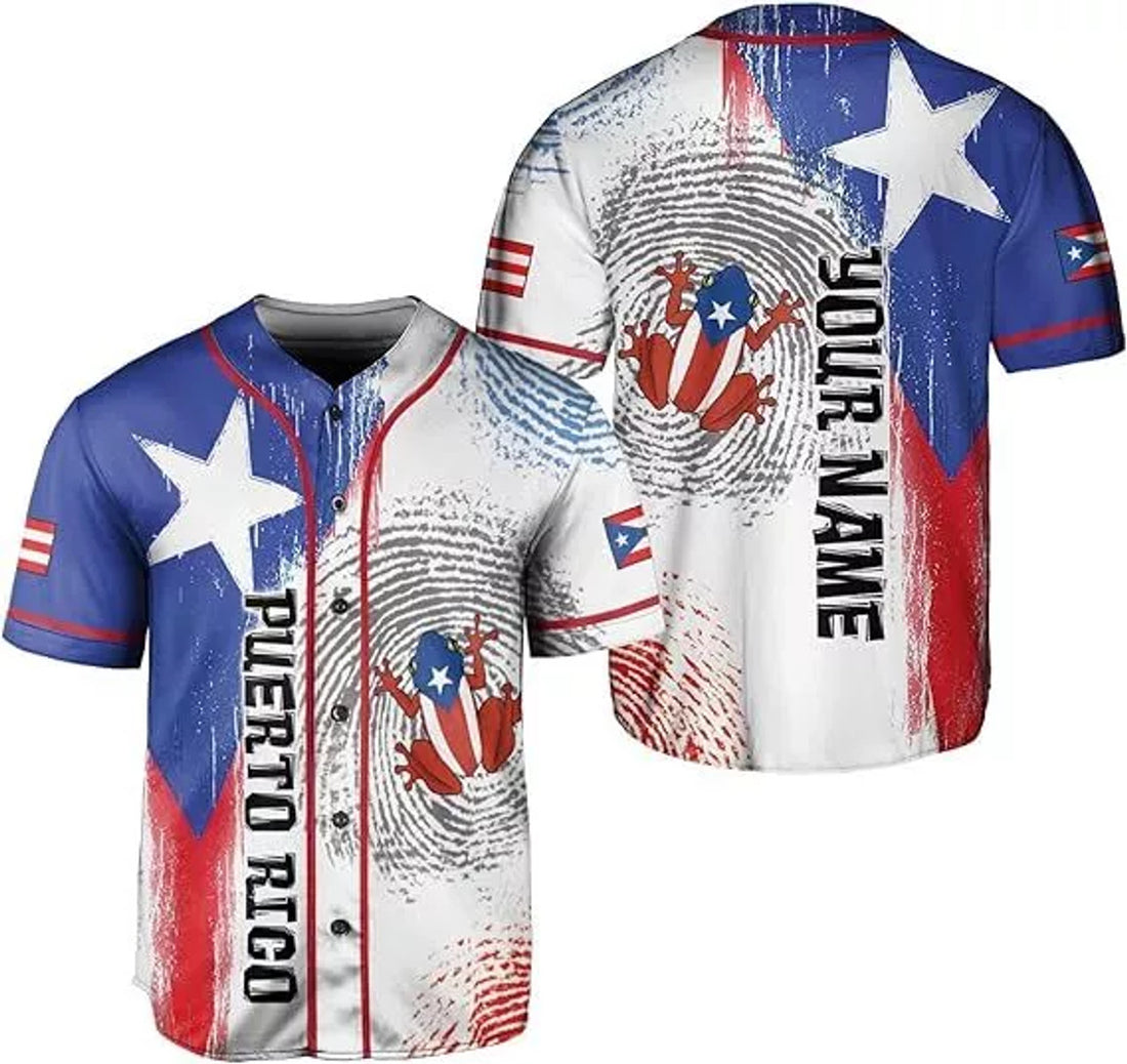 Personalized Puerto Rico Baseball Jersey Puerto Rican Baseball Jersey S-5XL