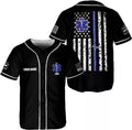 Custom Thin White Line EMS EMT Paramedic Jersey Baseball Jersey S-5XL