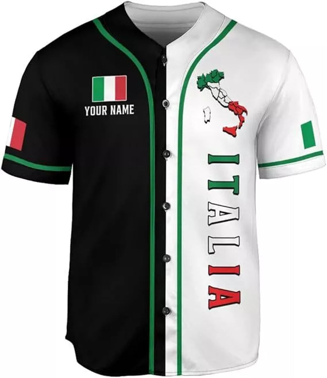 Custom Italia Baseball Jersey for Men Baseball Jersey S-5XL