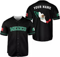 Personalized Mexico Baseball Shirt Aztec Design Baseball Jersey S-5XL