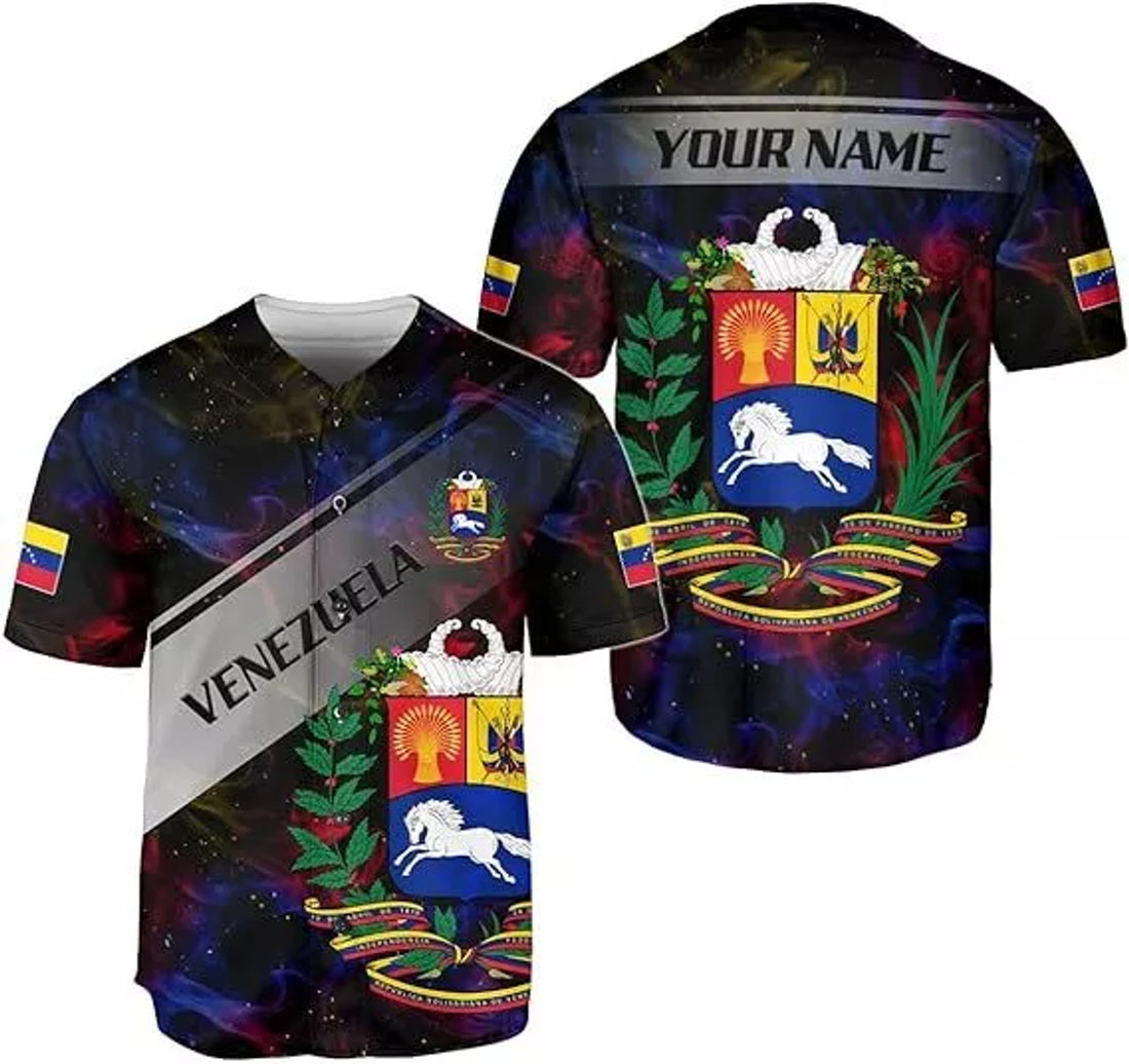 Custom Venezuela Baseball Jersey Camisa De Venezuela Baseball Jersey S-5XL