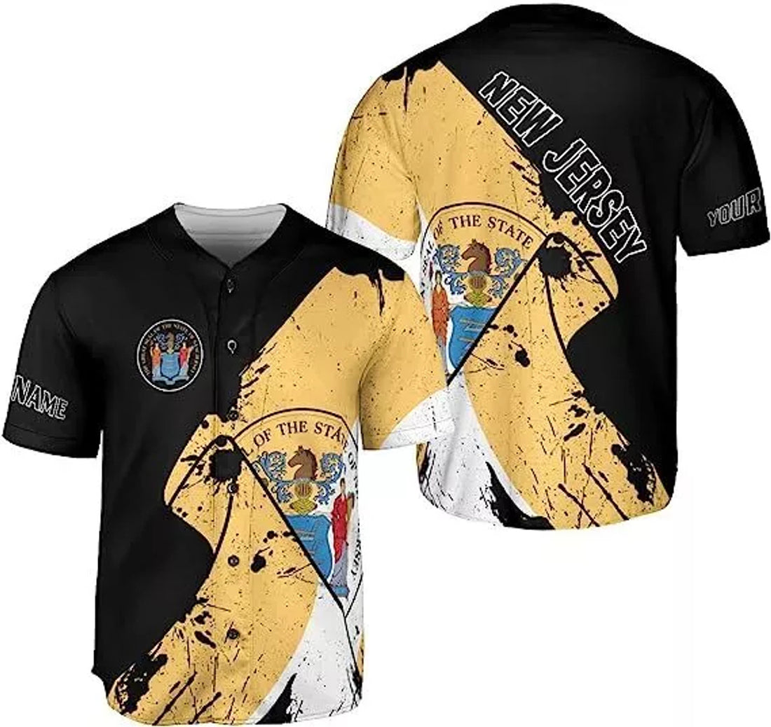 Custom Baseball Jersey New Jersey Shirts NJ State Baseball Jersey S-5XL