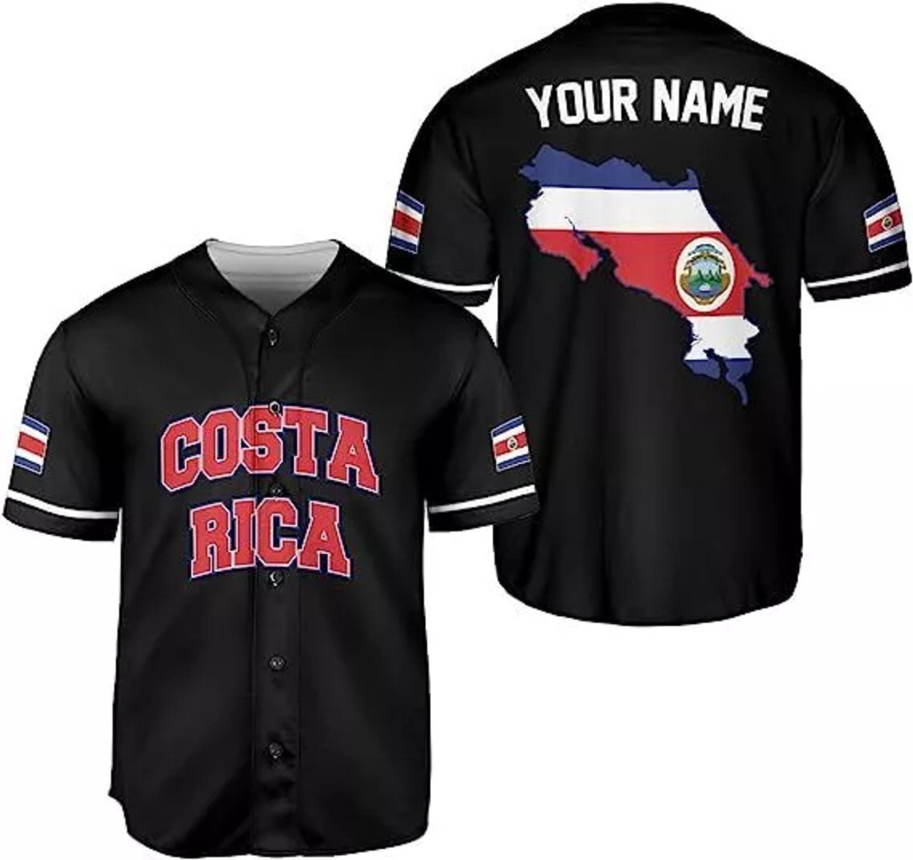 Custom Costa Rica Baseball Jersey for Men Women Baseball Jersey S-5XL