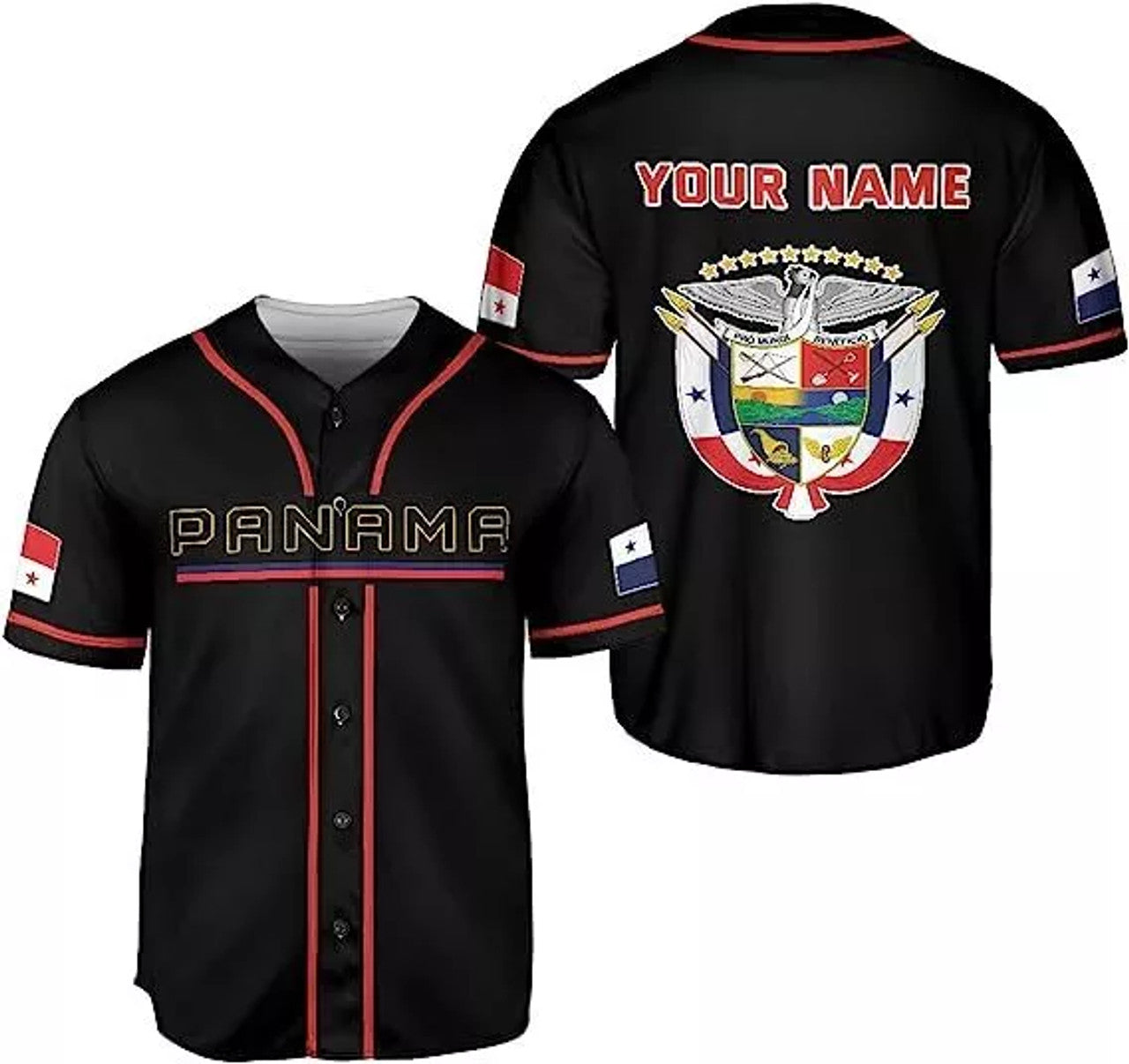 Custom Panama Baseball Camisa Shirt Panamanian h Flag Baseball Jersey S-5XL