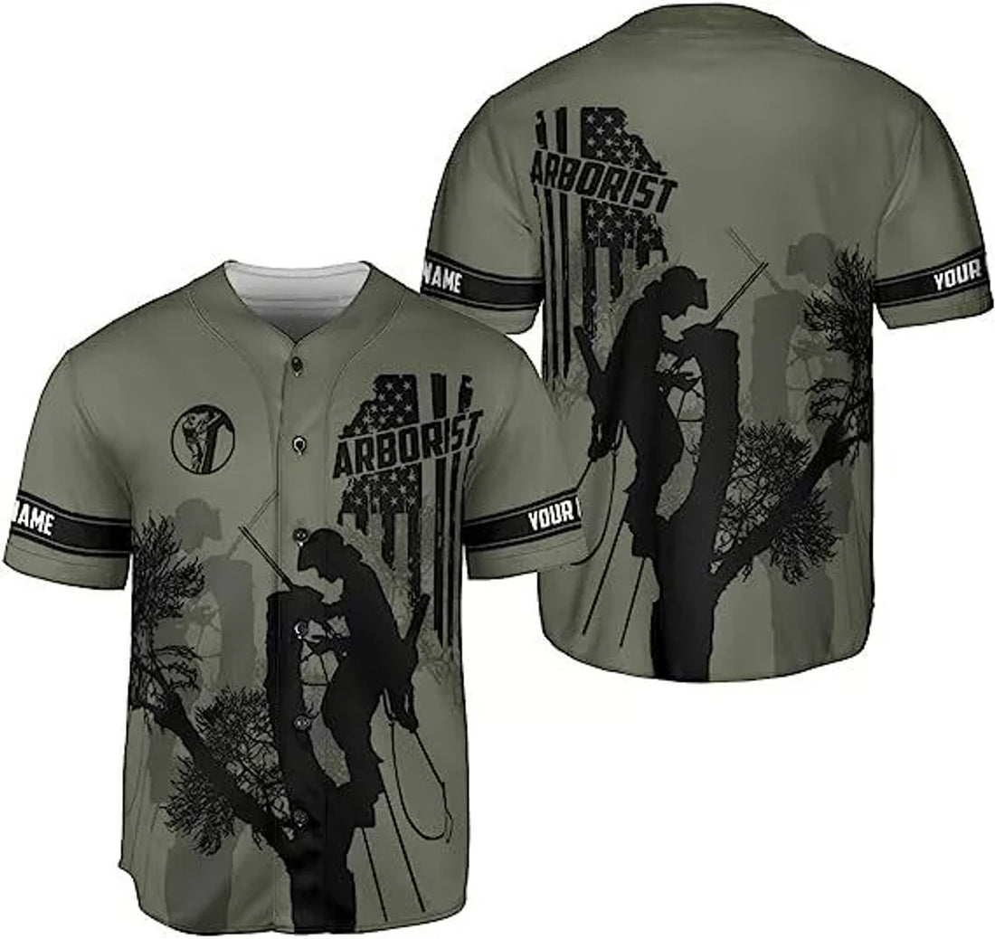 Custom Arborist Baseball Jersey Shirt Baseball Jersey S-5XL