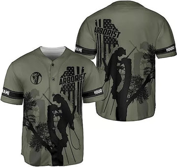 Custom Arborist Baseball Jersey Shirt Baseball Jersey S-5XL